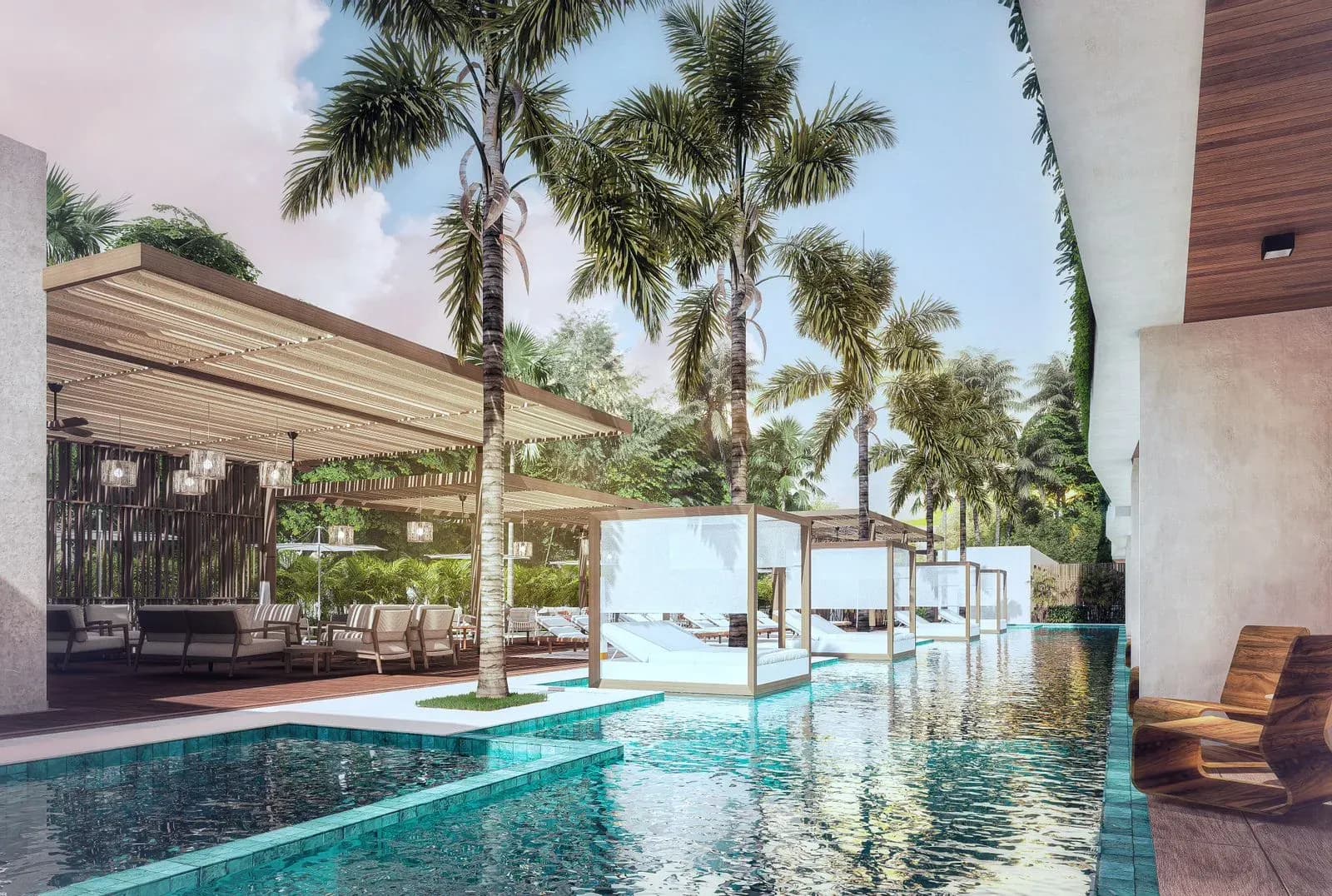 Sky Blue Palms — 1/3
